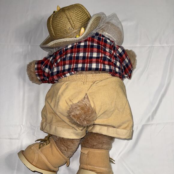 Vintage Furskins Boone Plush Bear Bee Keeper Xavier Roberts 22” 🔥🔥 - Picture 6 of 6